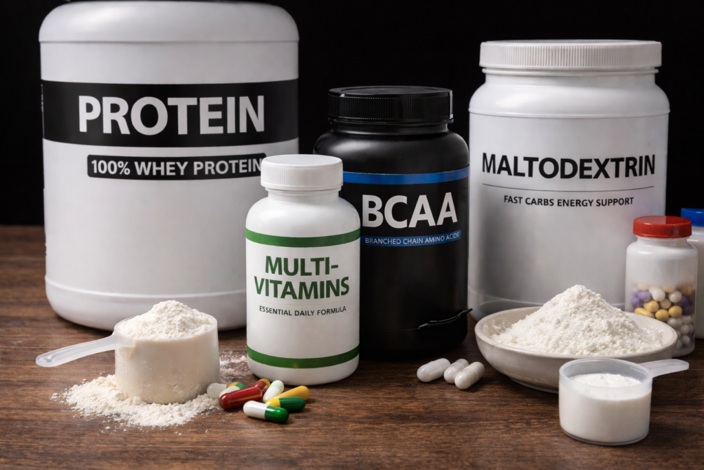 プロテインなどのサプリメント